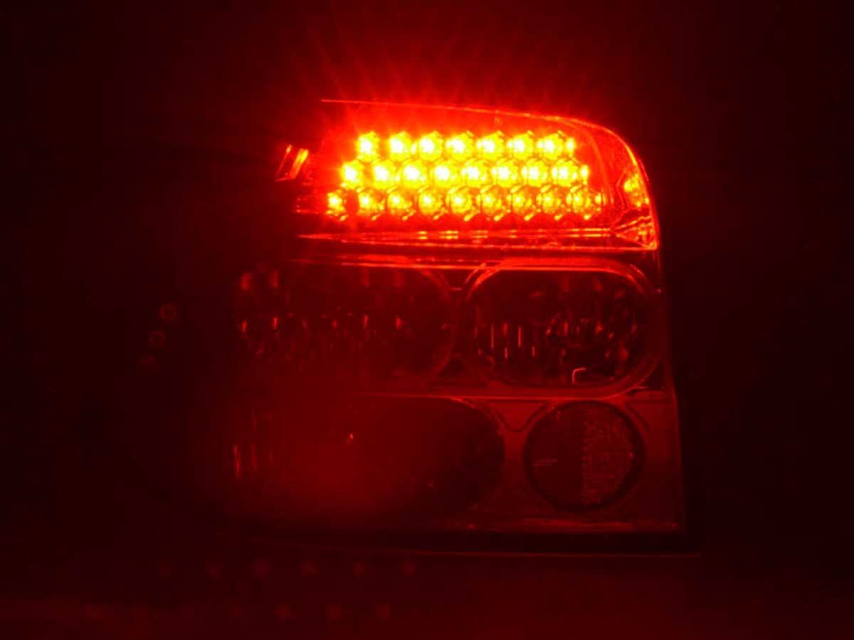 Volkswagen Golf 4 Type 1J Chrome Clear LED Taillights Set (1998 - 2002)