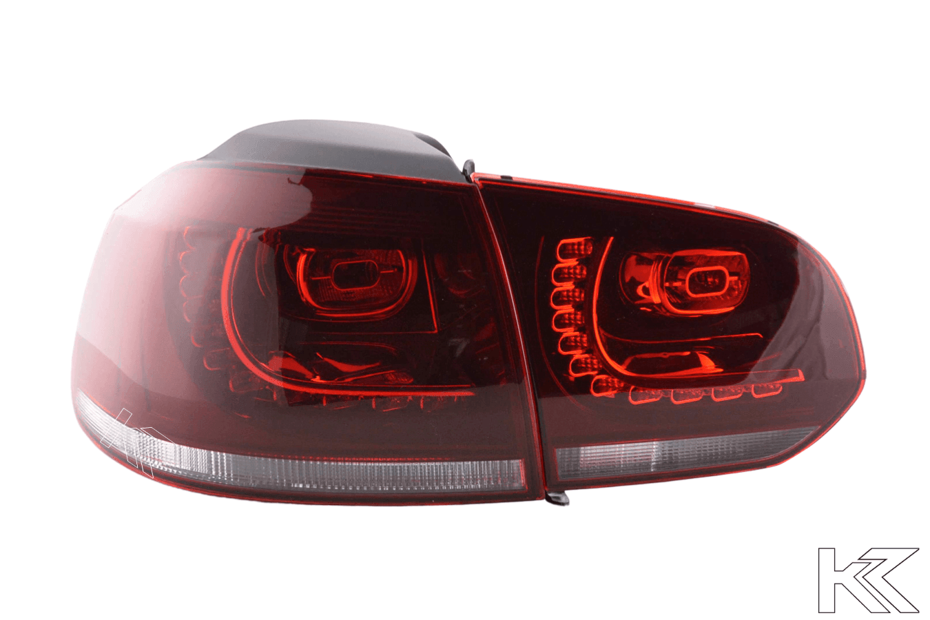 Volkswagen Golf 6 R Style Red LED Taillights Set (2008-2014)