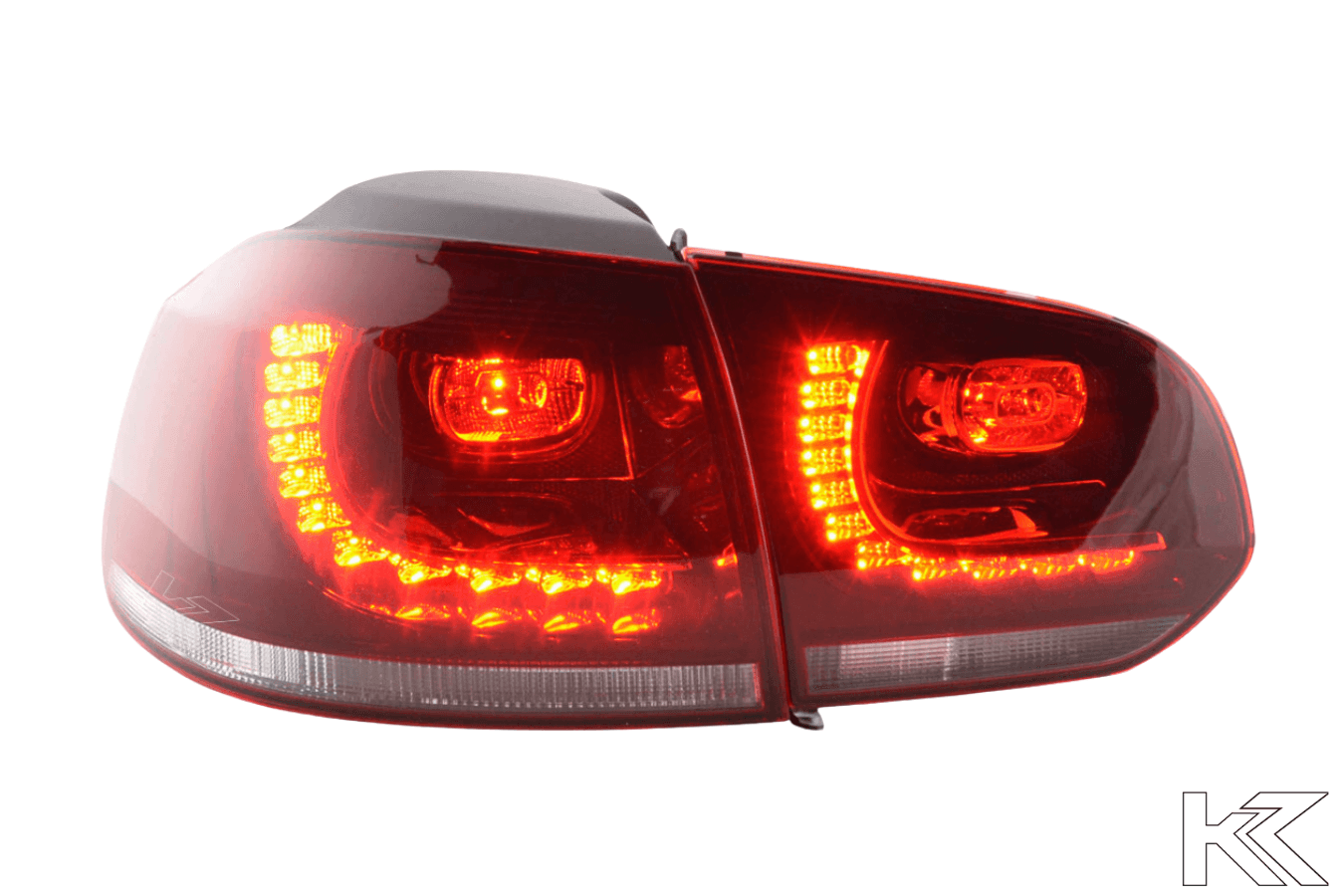 Volkswagen Golf 6 R Style Red LED Taillights Set (2008-2014)