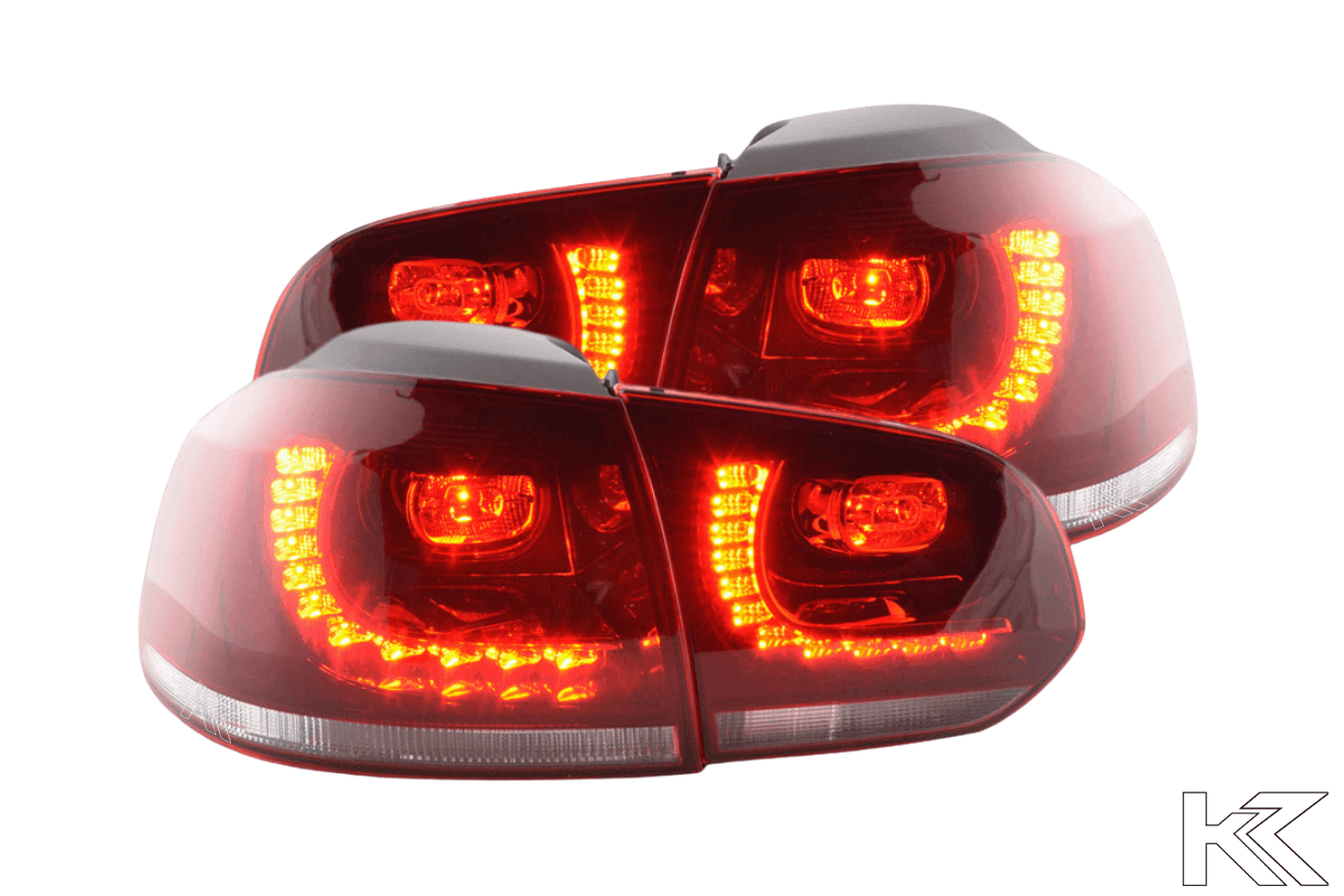 Volkswagen Golf 6 R Style Red LED Taillights Set (2008-2014)