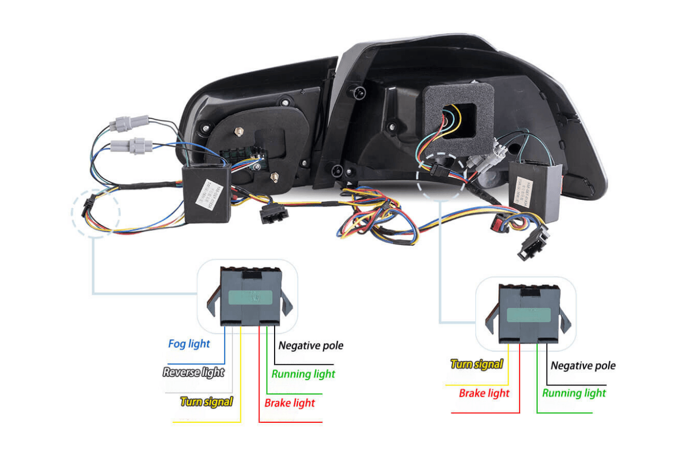 Volkswagen Golf MK6 Smoke and Red Dynamic Lighting OLED Taillights (2008 - 2014)