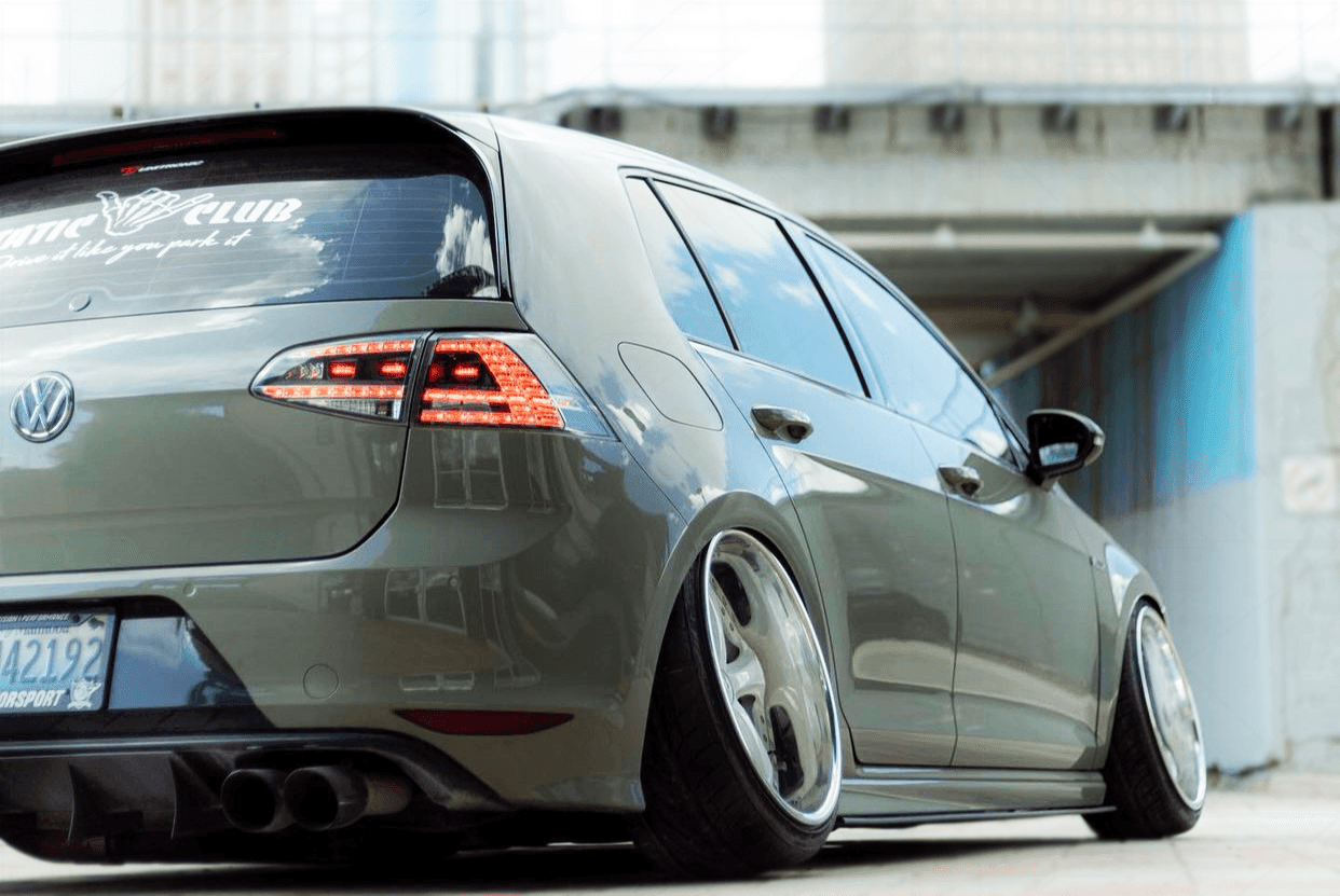 Volkswagen MK7 Golf/GTI/R - Clear/Black LED Tail Lights for Halogen Models (2012-2017)