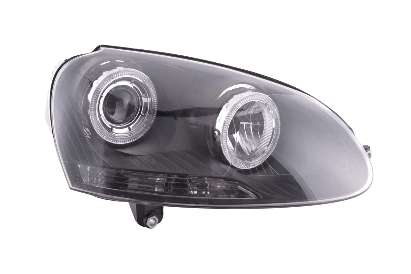 VW Golf 5 Black Angel Eye Headlights with DRL (2003-2008)
