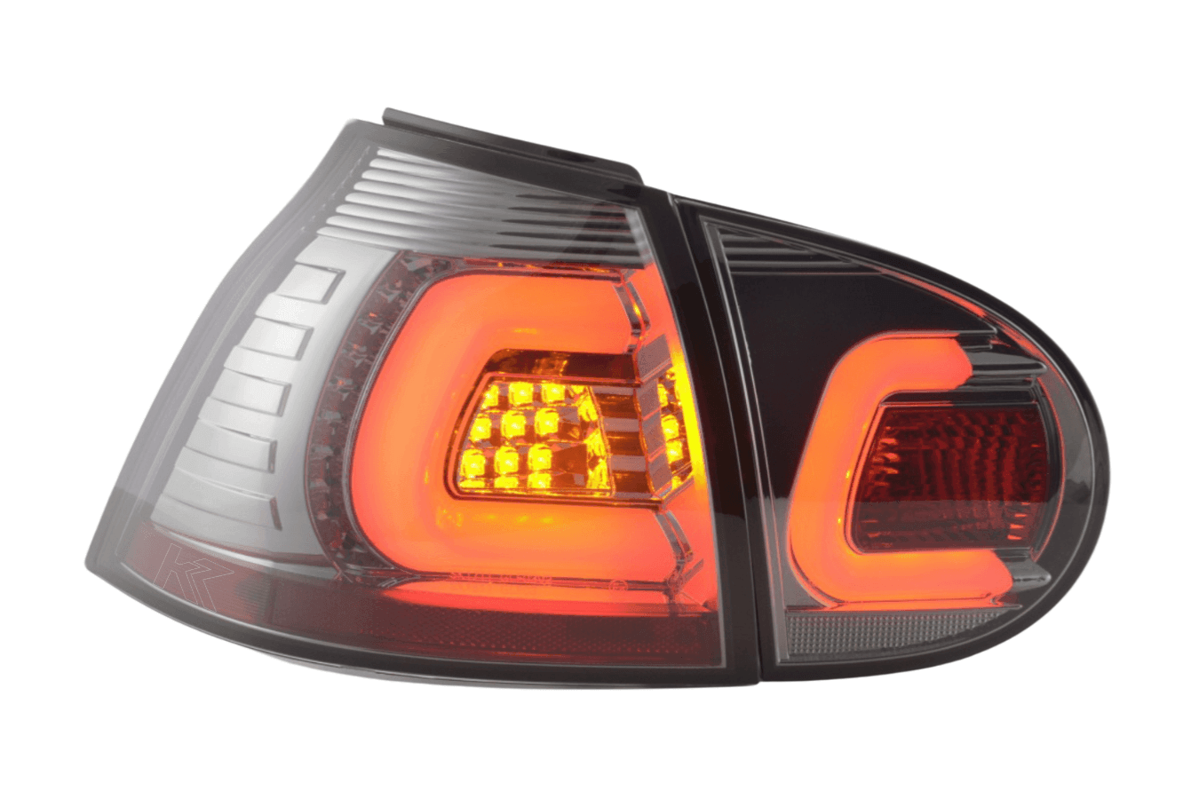 VW Golf 5 Mk5 Chrome Smoked LED Tail Lights (2003-2008)