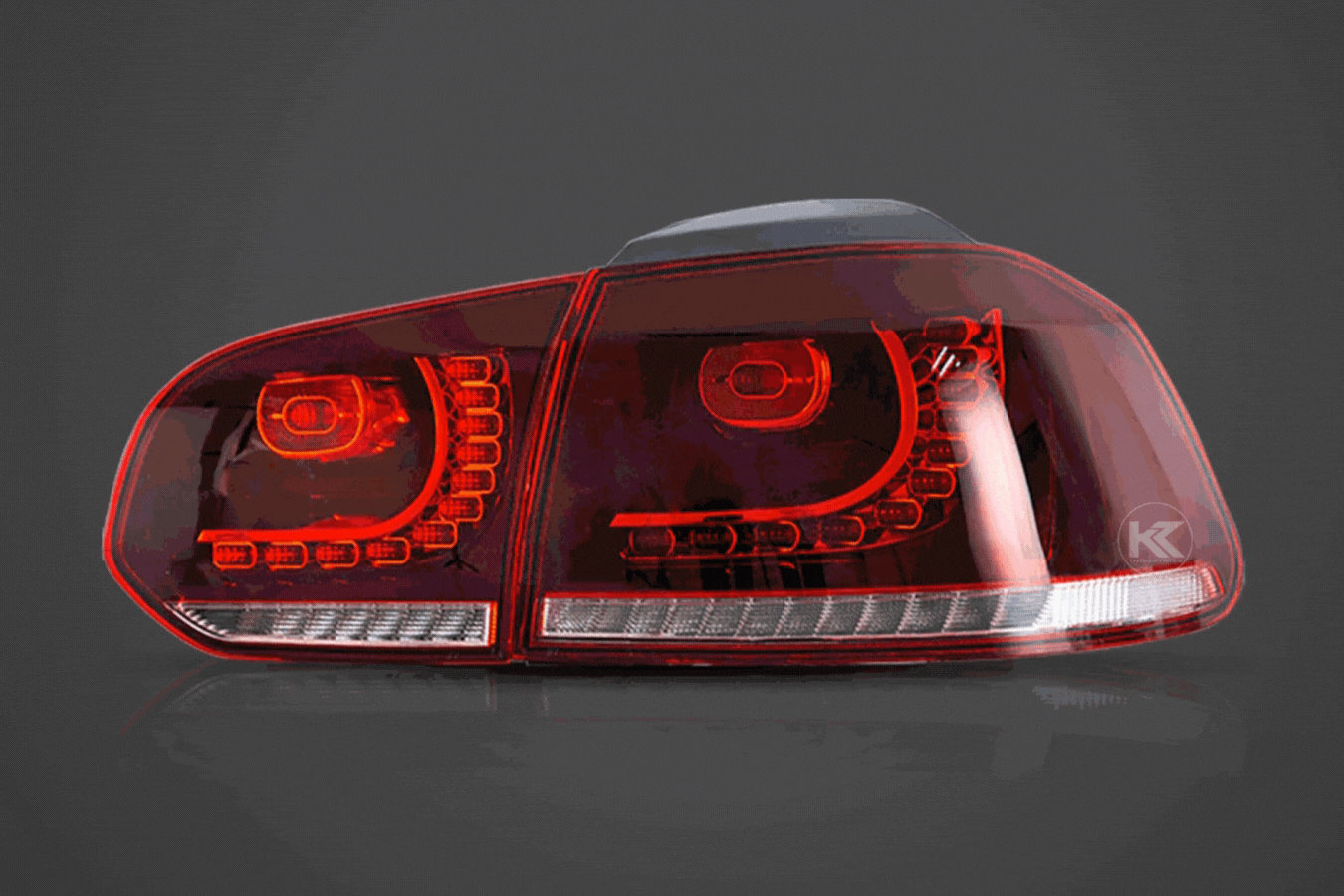 VW Golf 6th Gen Mk6 Hatchback LED Tail Lights (2008 - 2014)