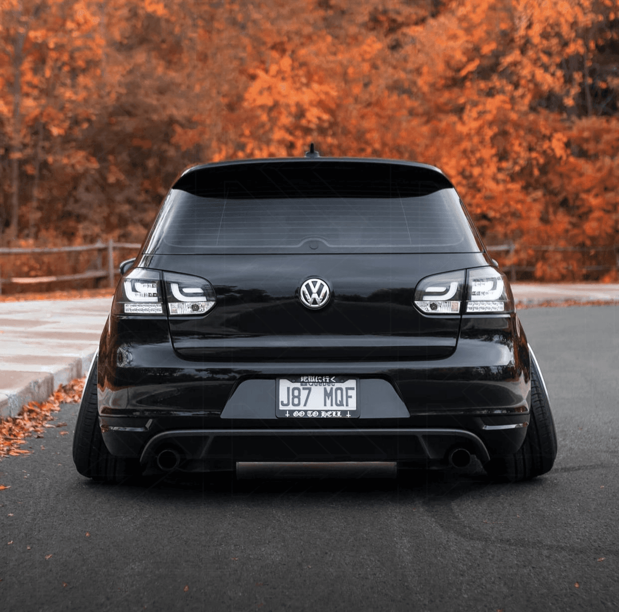 VW Golf Mk6 GTI LED Bar Black Tail Lights V1 LED Indicators (2008-2014)