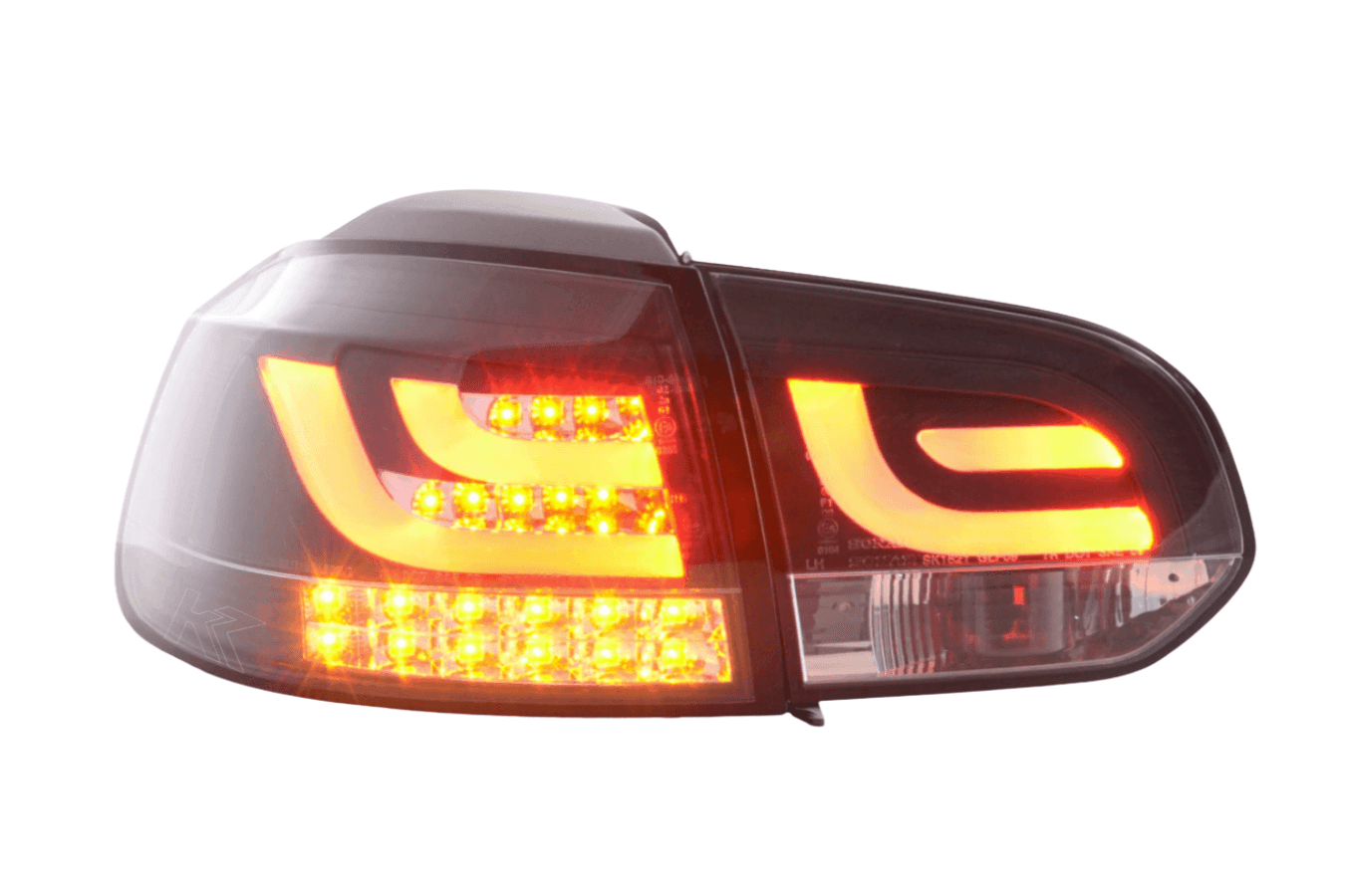 VW Golf Mk6 GTI LED Bar Black Tail Lights V1 LED Indicators (2008-2014)