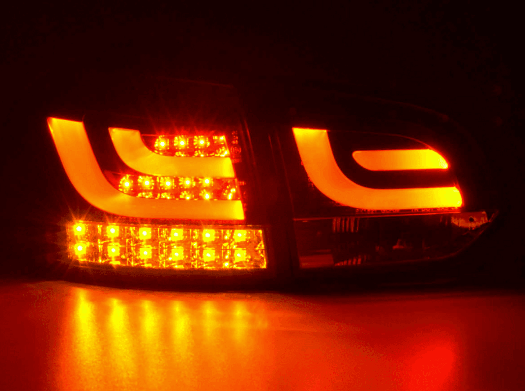 VW Golf Mk6 GTI LED Bar Black Tail Lights V1 LED Indicators (2008-2014)
