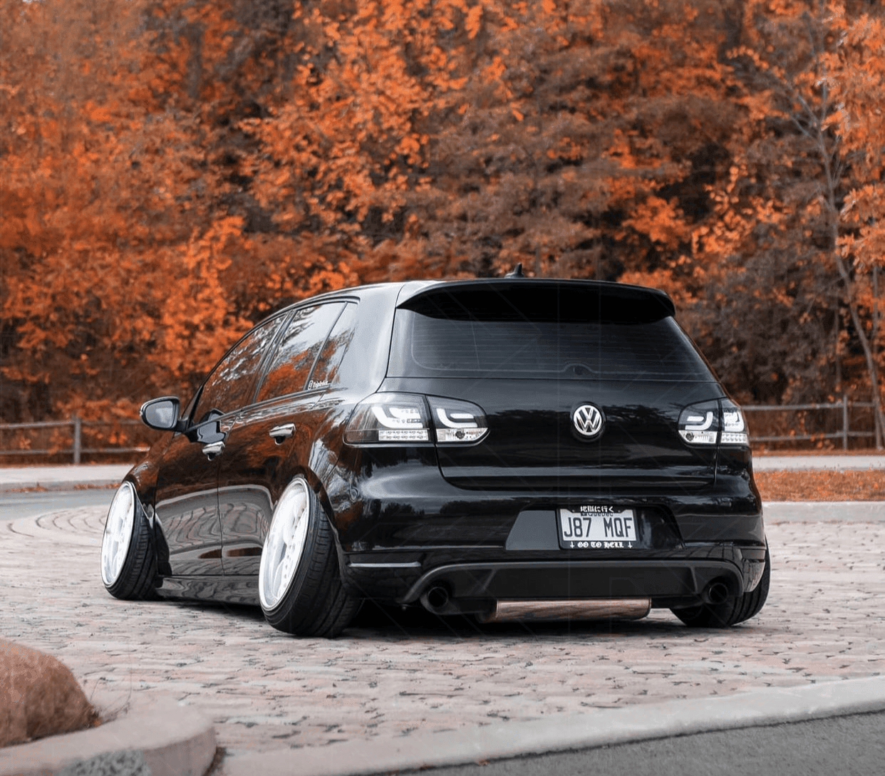 VW Golf Mk6 GTI LED Bar Black Tail Lights V1 LED Indicators (2008-2014)