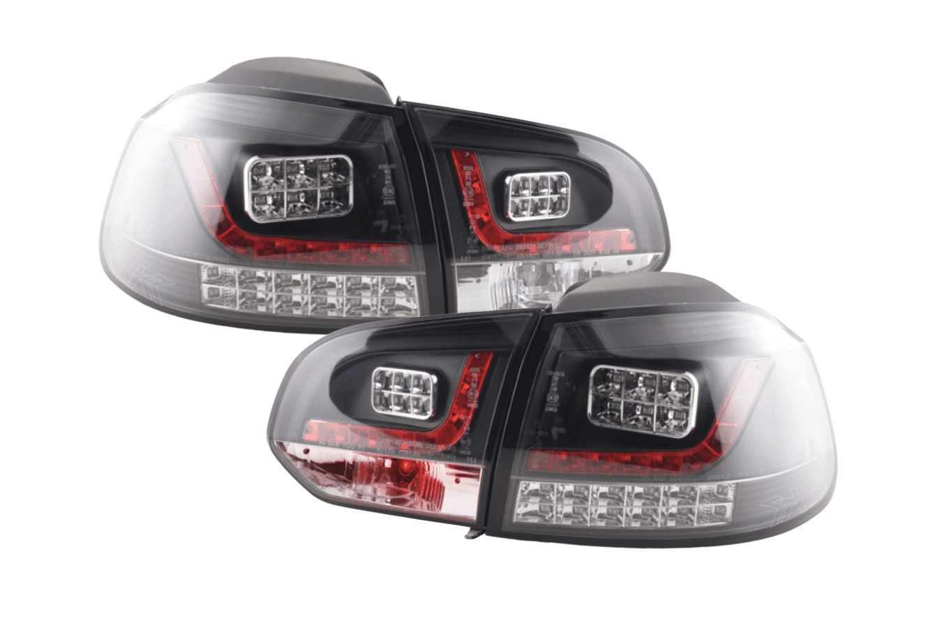 VW Golf Mk6 GTI LED Black Tail Lights V2 LED Indicators (2008-2014)
