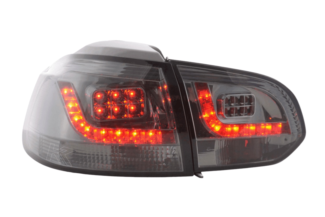 VW Golf Mk6 GTI LED Clear Smoked Tail Lights V2 (2008-2014)