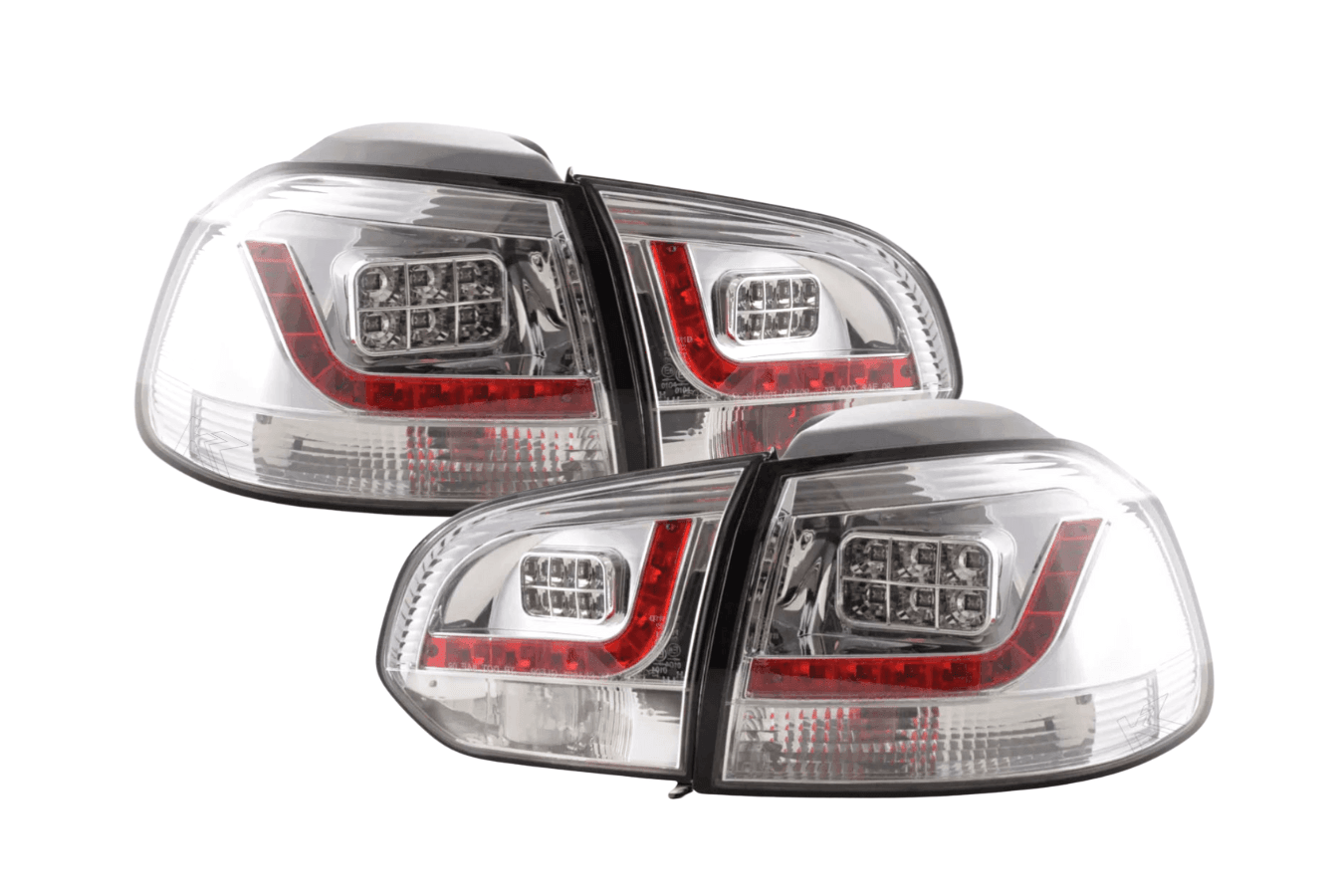 VW Golf Mk6 GTI LED Clear Tail Lights V2 (2008-2014)