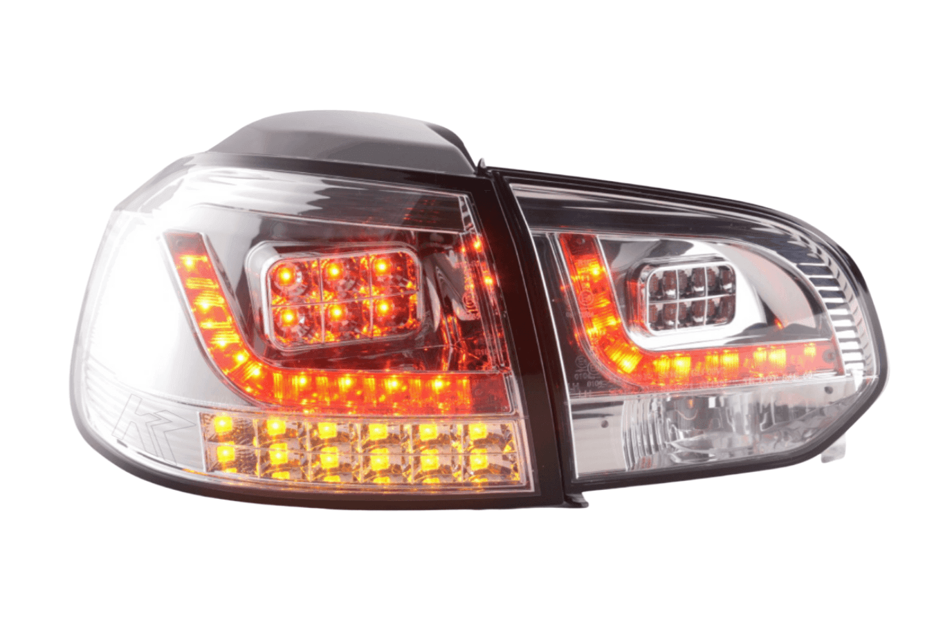 VW Golf Mk6 GTI LED Clear Tail Lights V2 LED Indicators (2008-2014)