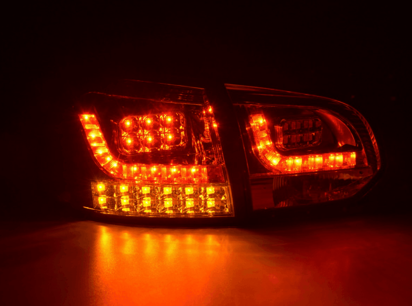 VW Golf Mk6 GTI LED Clear Tail Lights V2 LED Indicators (2008-2014)