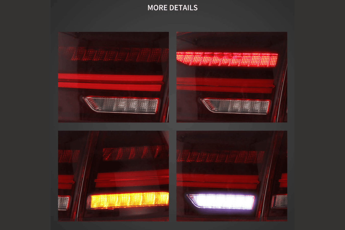 VW Jetta/Sagitar 6th Gen (A6) LED Tail Lights 2011-2014