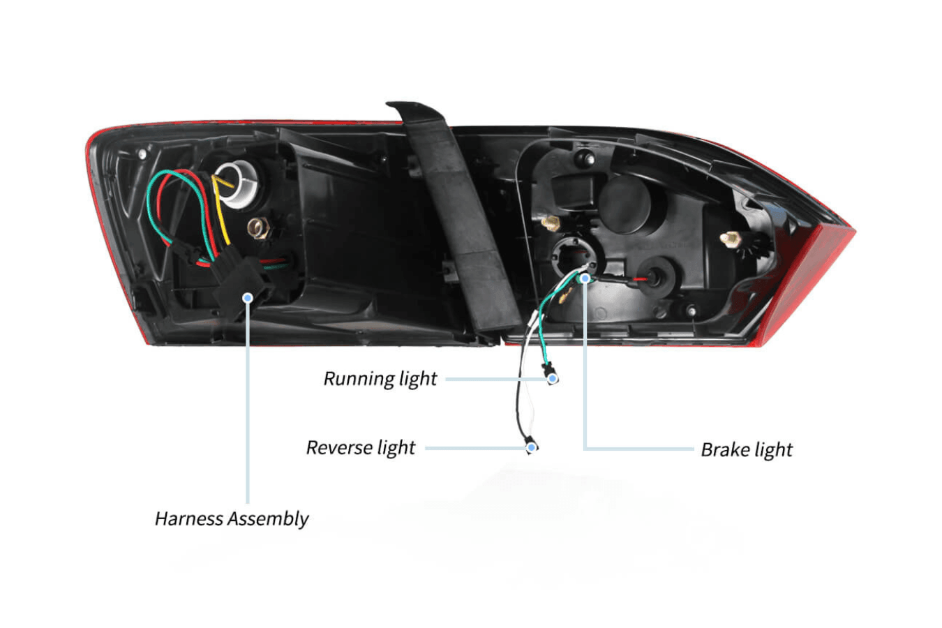 VW Jetta/Sagitar 6th Gen (A6) LED Tail Lights 2011-2014