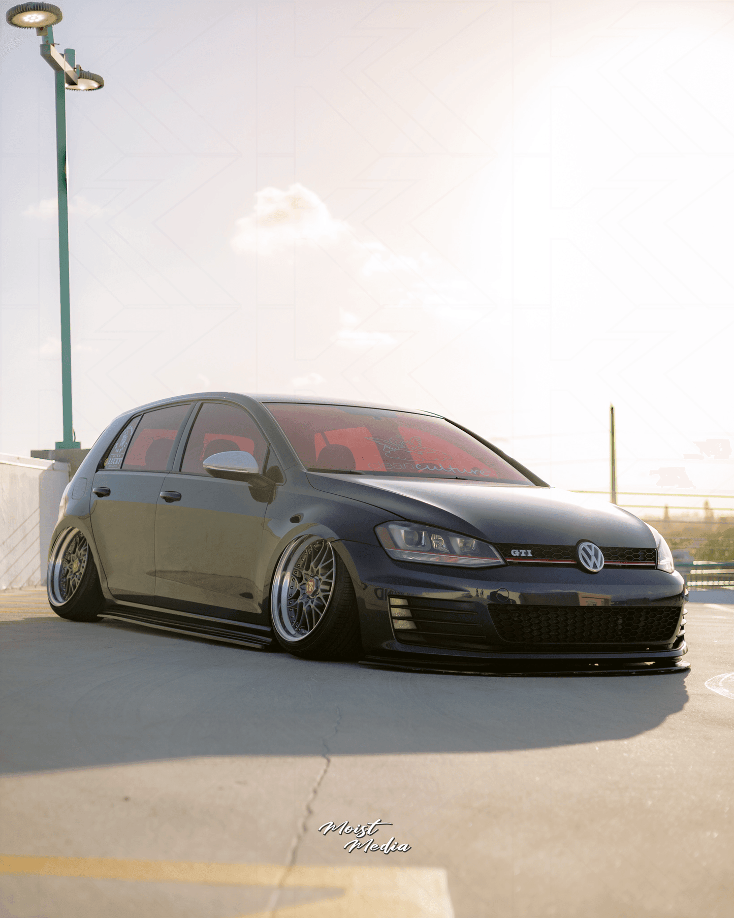VW MK7 Golf GTI Chrome/Clear LED Tail Lights (2012 - 2017)