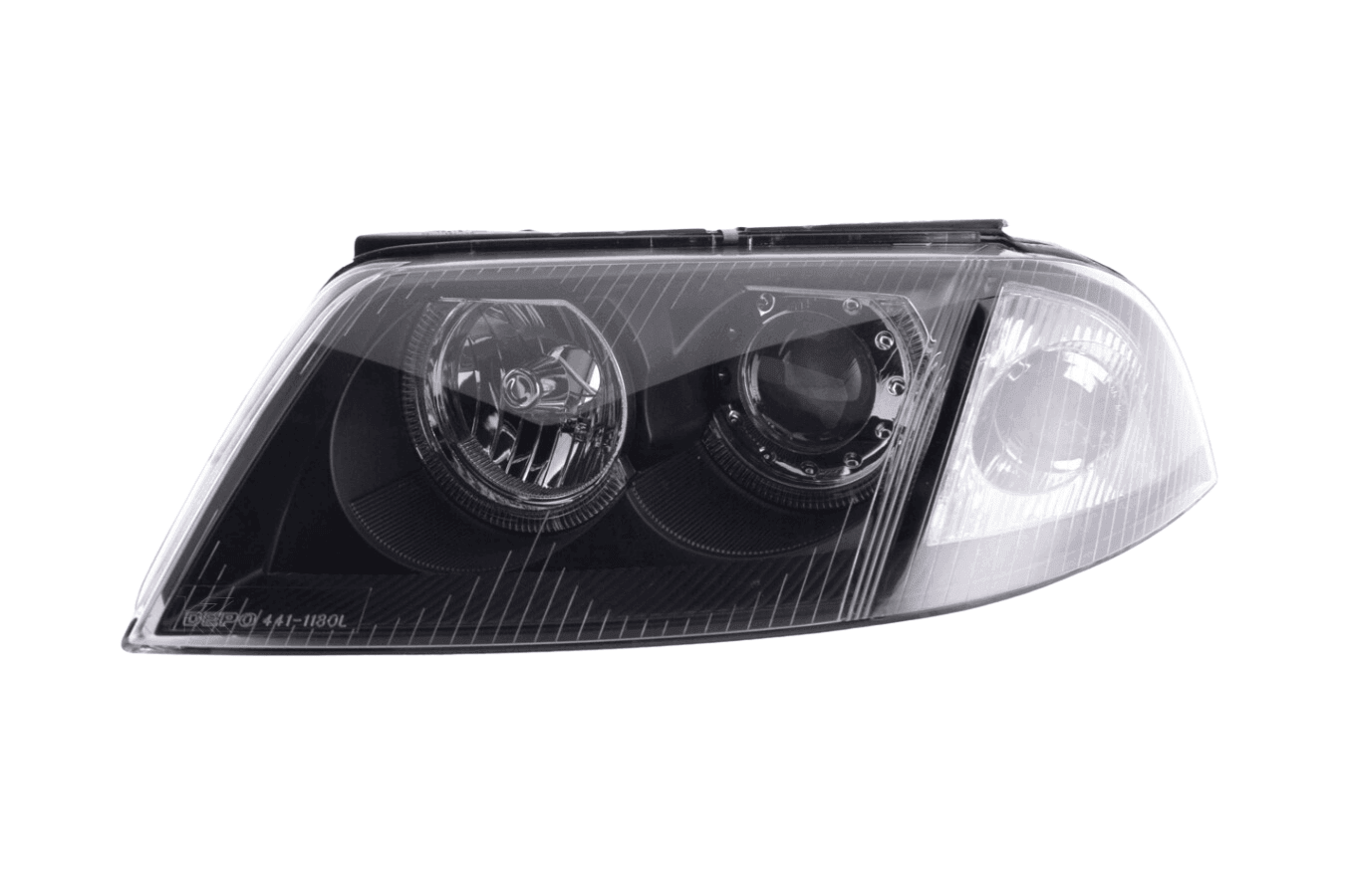 VW Passat B5 3BG Black Angel Eyes Headlights (2000-2005)